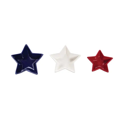 Patriotic Star Bowls, Set of 3