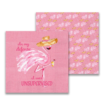 Unsupervised Flamingo Cocktail Napkin