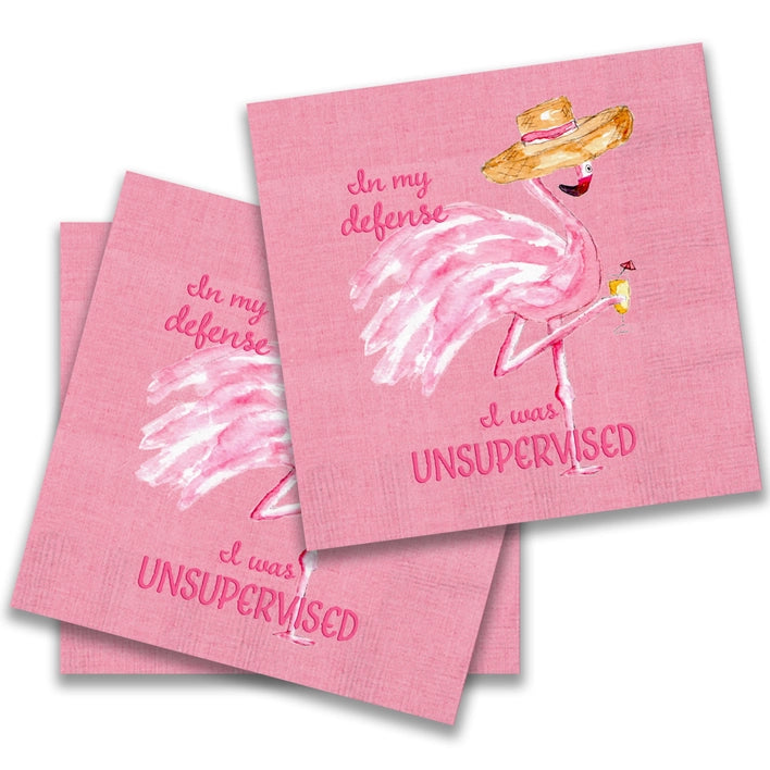 Unsupervised Flamingo Cocktail Napkin