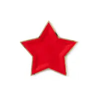 Red Star Dessert Plates