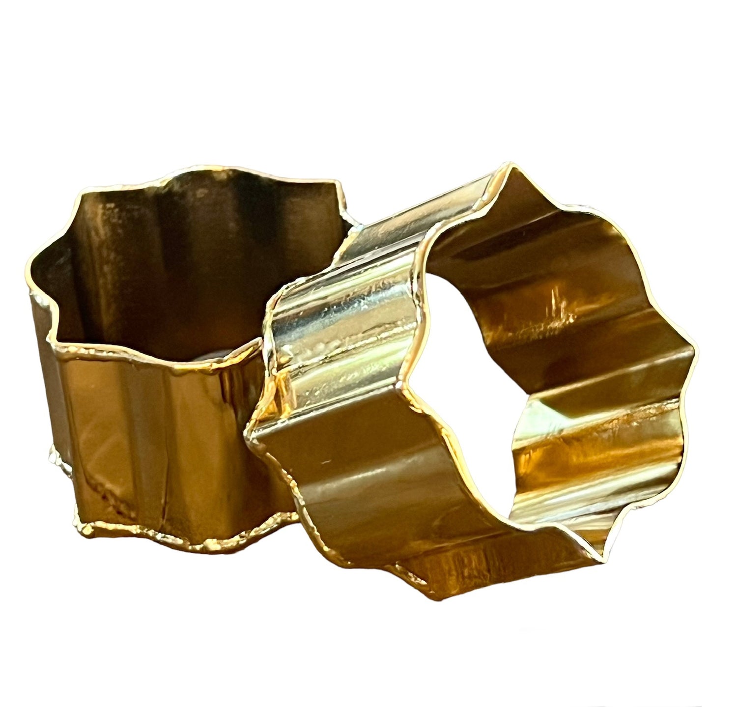 Parker Avenue Napkin Rings in Gold, Set of 4