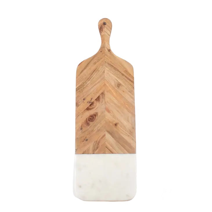 Marble &amp; Wood Serving Board