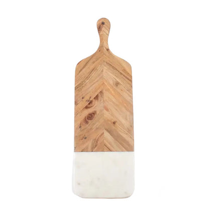 Marble &amp; Wood Serving Board