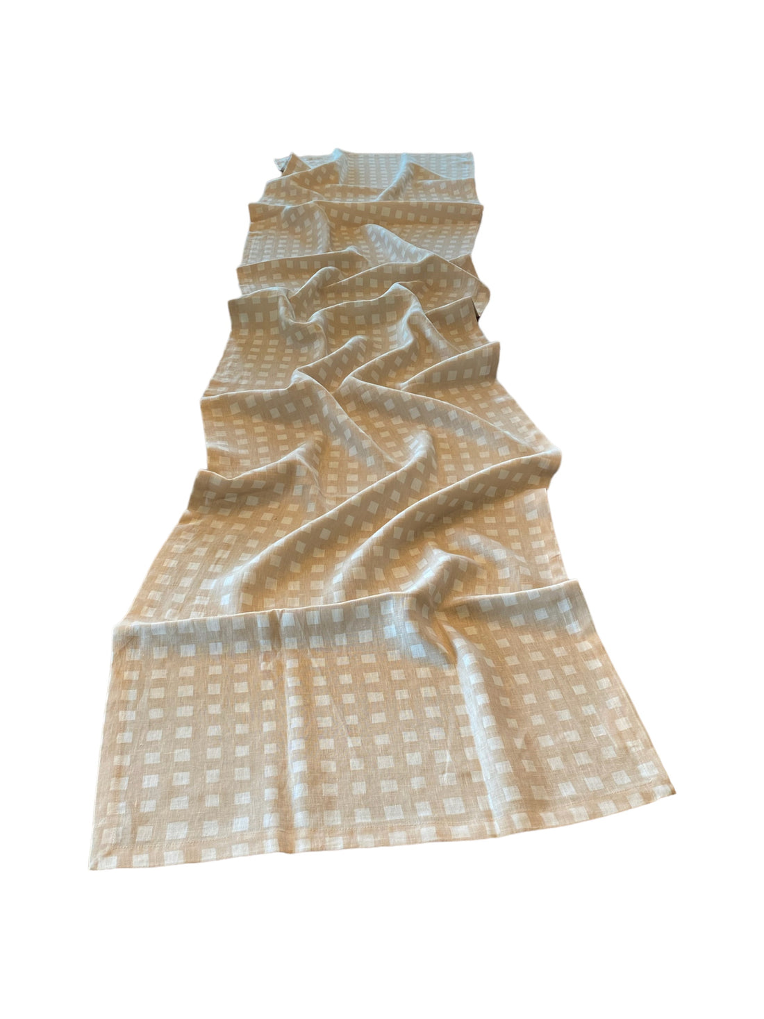 Gingham Runner, Latte