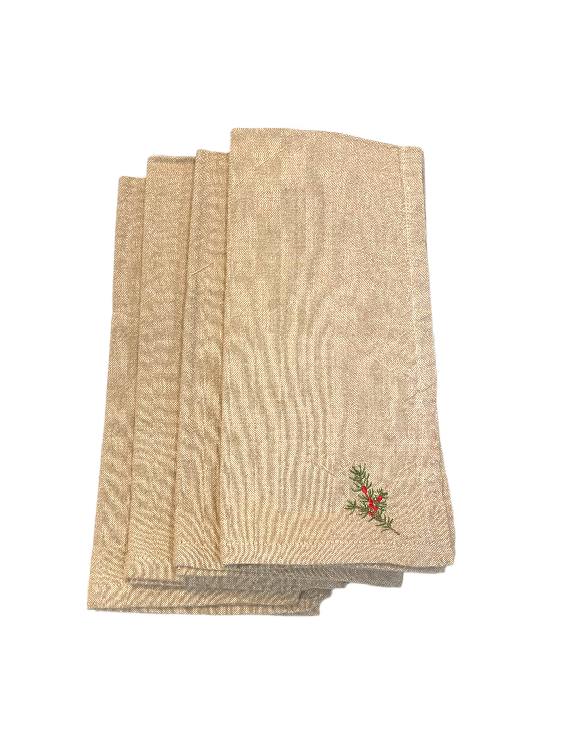 Holly Berry Napkins, Set of 4