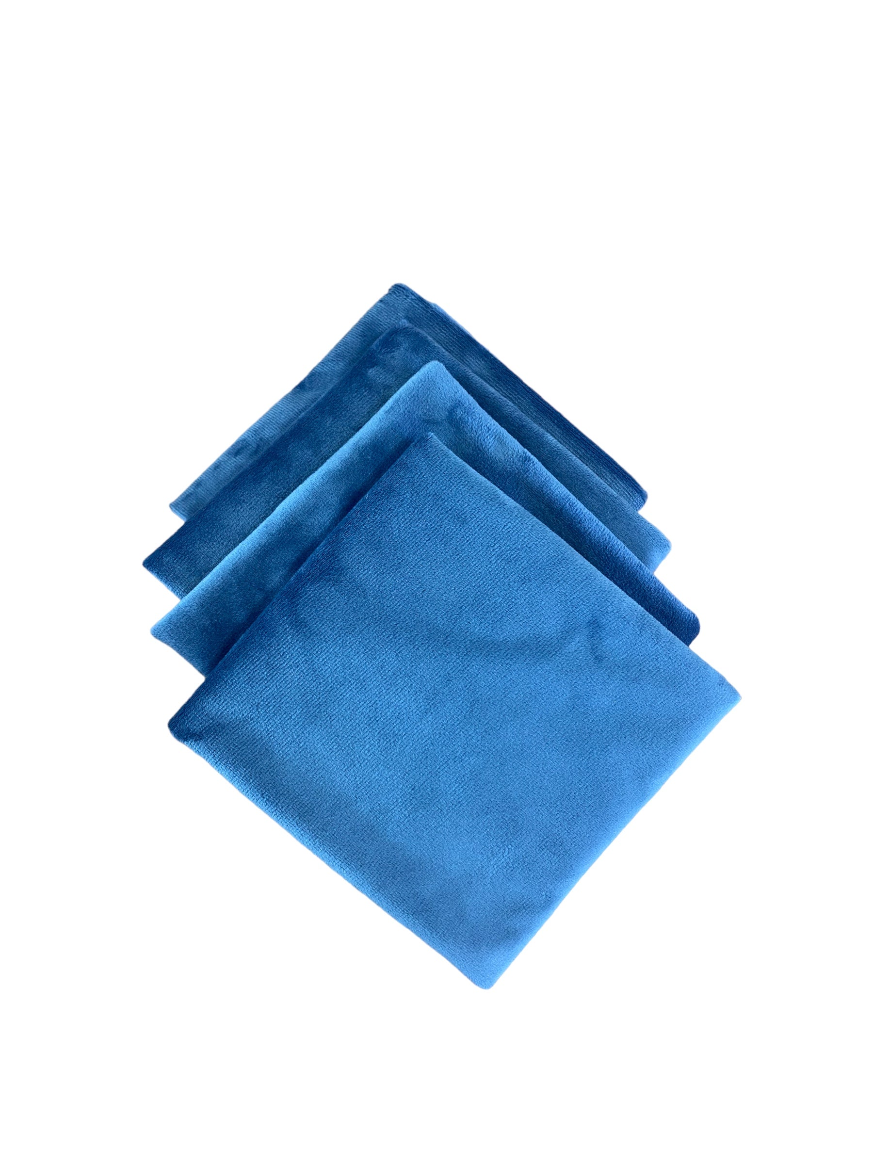 Velvet Napkins in Slate Blue, Set of 4