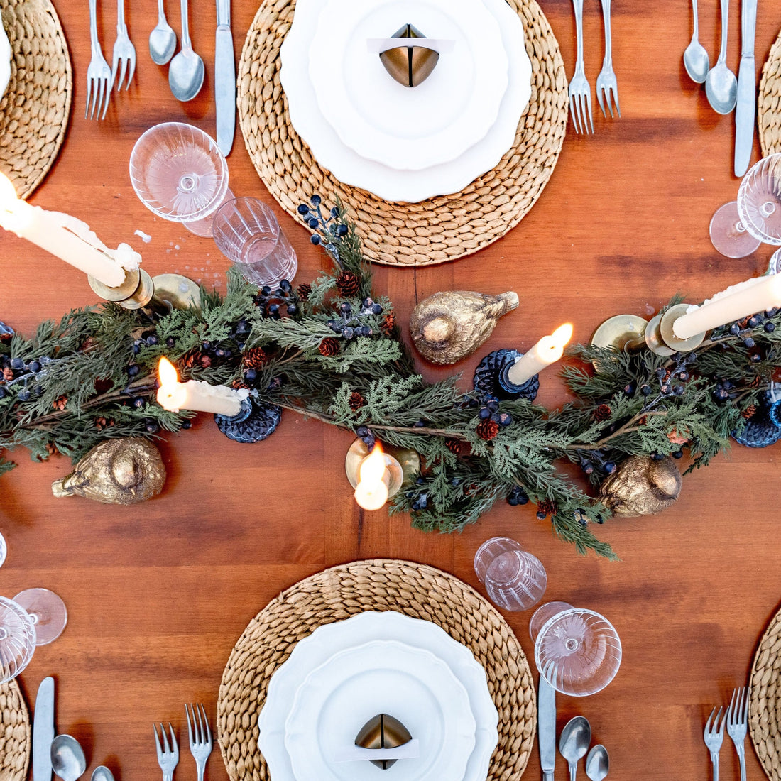 Blue Annabelle Tablescape