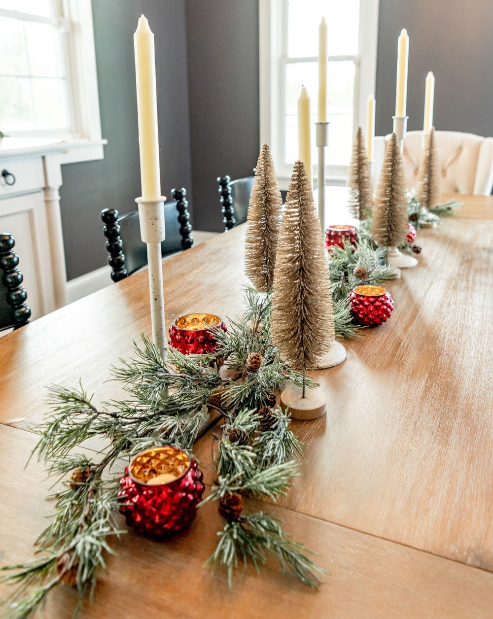 Shore Pine Needle &amp; Natural Pinecone Garland