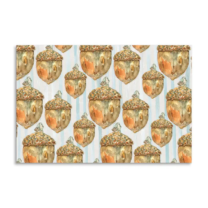 Golden Acorn Paper Placemats