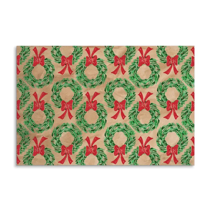 Christmas Wreaths Paper Placemats