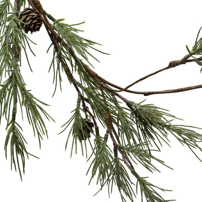 Shore Pine Needle &amp; Natural Pinecone Garland