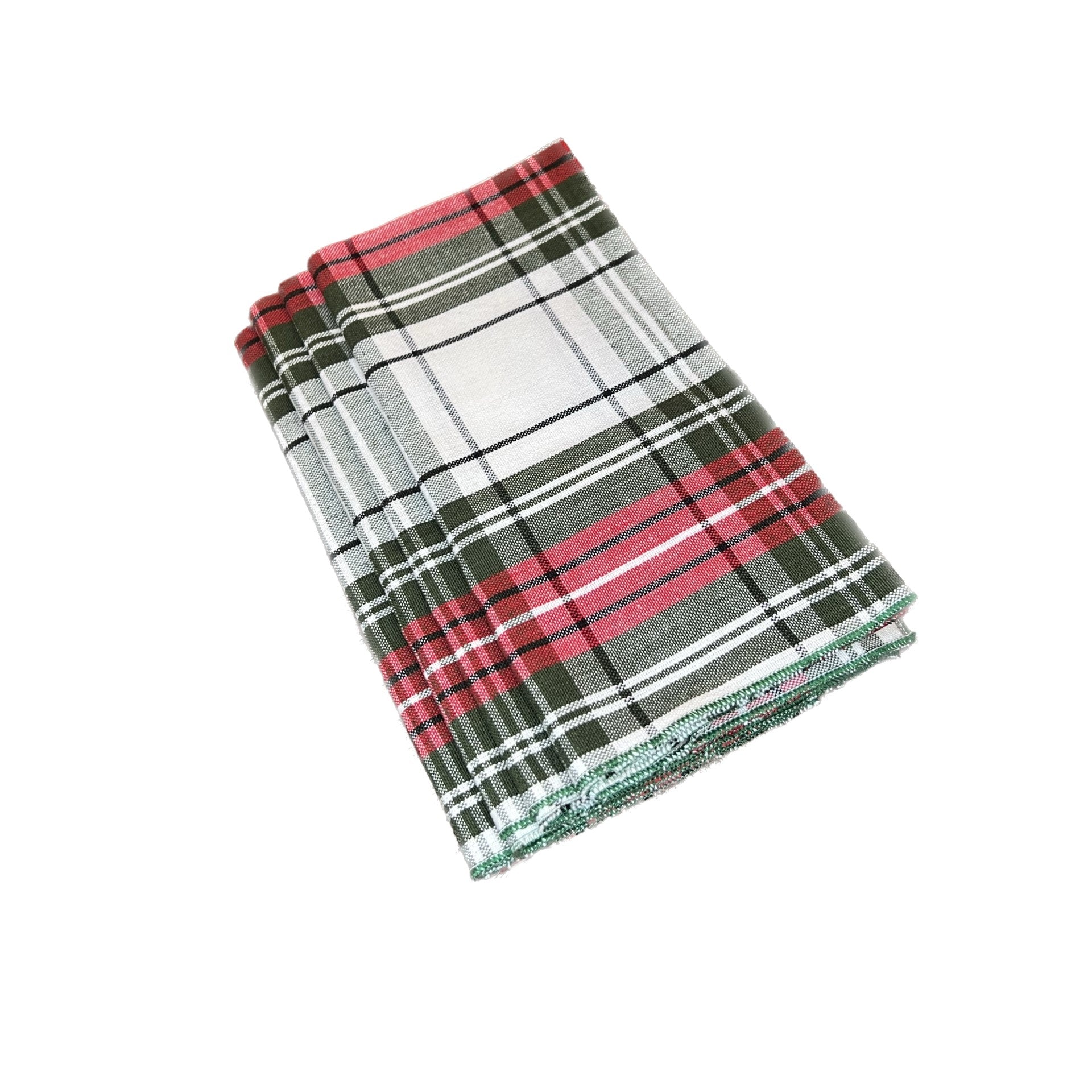 Holiday Plaid Napkins, Set of 4